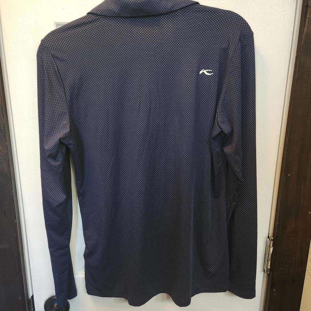 KJUS Women's Navy Blue Long Sleeve Polo Shirt -Size M (38) - Picture 6 of 9